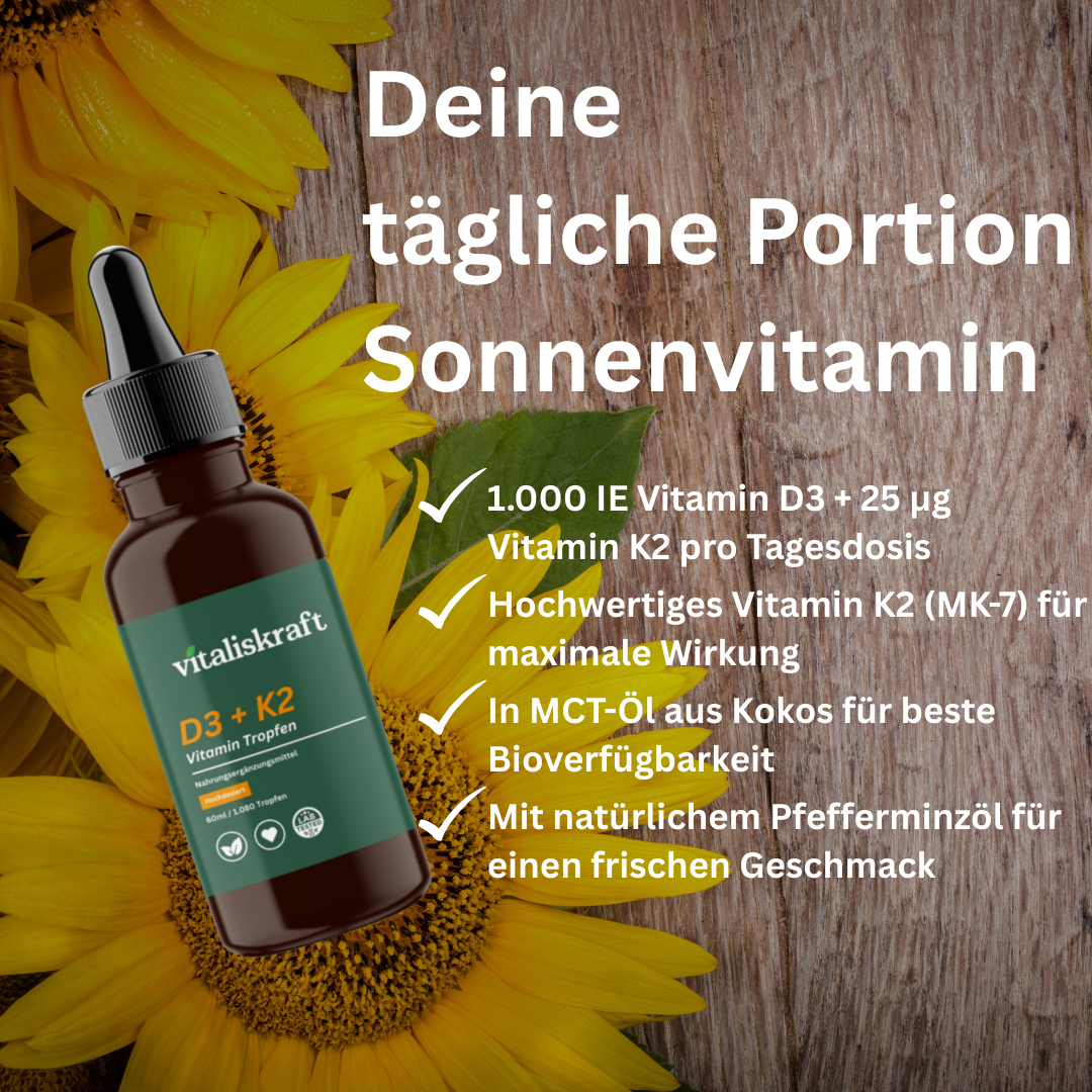 Vitamin D3 + K2 Tropfen